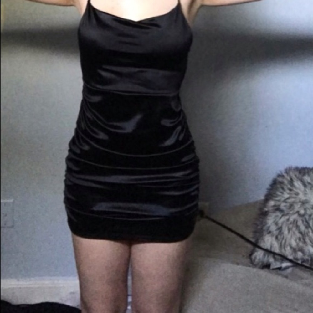 Black Satin dress